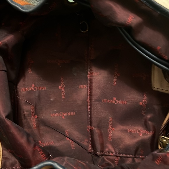 Anuschka Hand-Painted Leather Drawstring Satchel - Picture 8 of 8